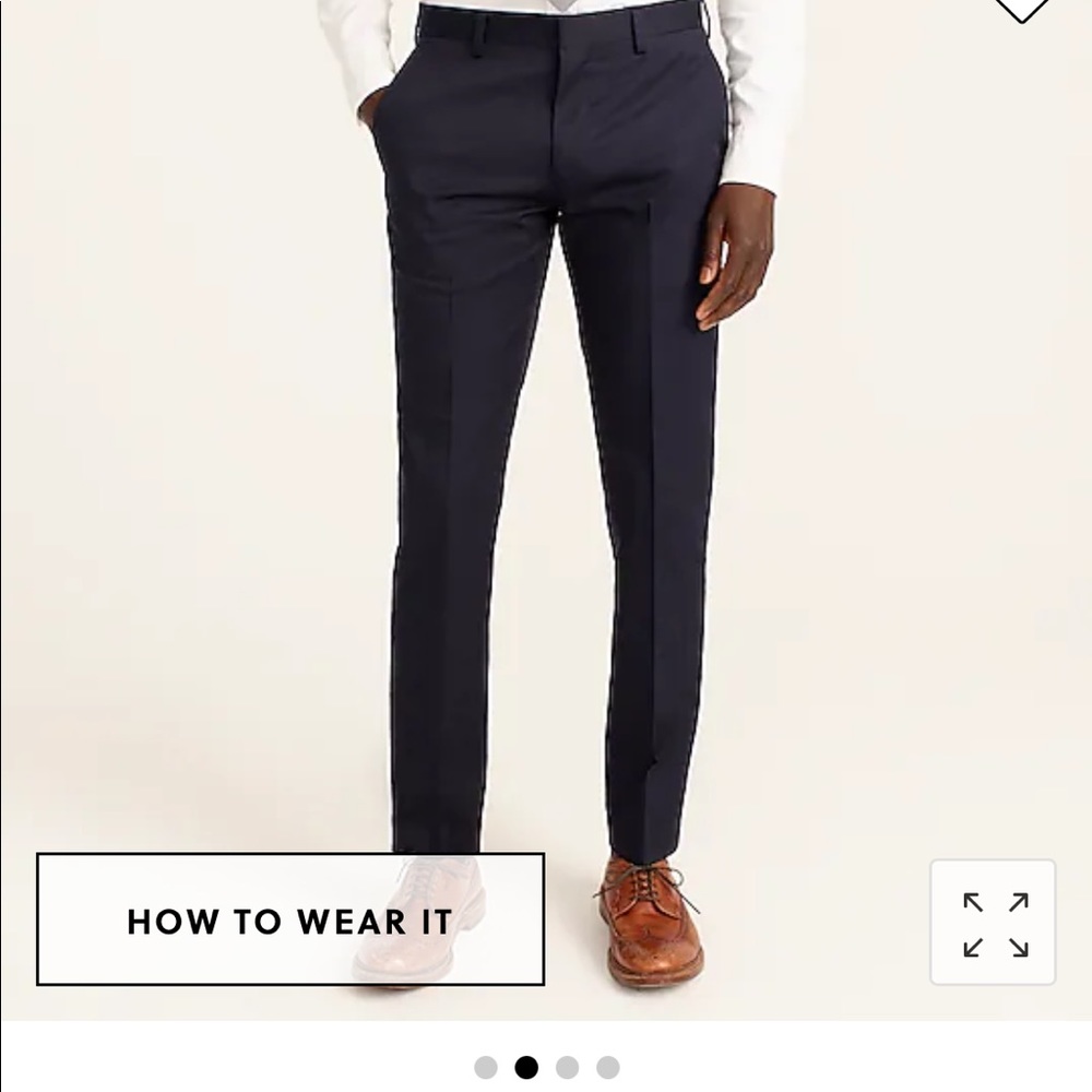J. Crew Ludlow Slim Stretch Italian Pants - 33x34 - Navy - NEW WITH TAGS